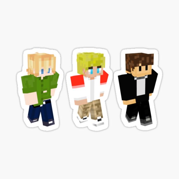 Dream, Karl, George, Quackity Minecraft skins DSMP Acrylic Block