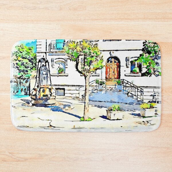Item preview, Borrello: square with water well designed and sold by Giuseppe Cocco.