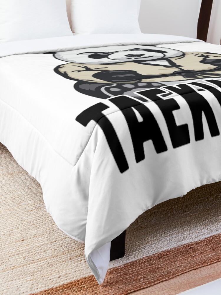 Alternate view of Taekwondo Panda All I Want To Do Is Cute Bear Comforter