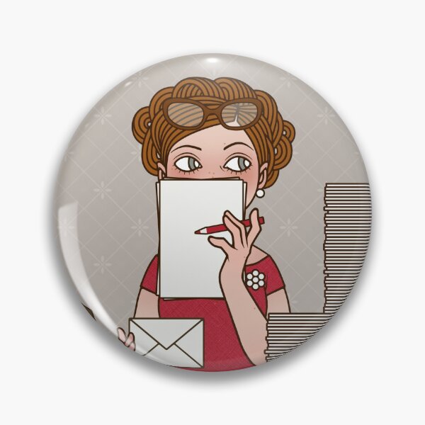 Item preview, Please dictate! – Secretary with correspondence in the office designed and sold by Iris Luckhaus.