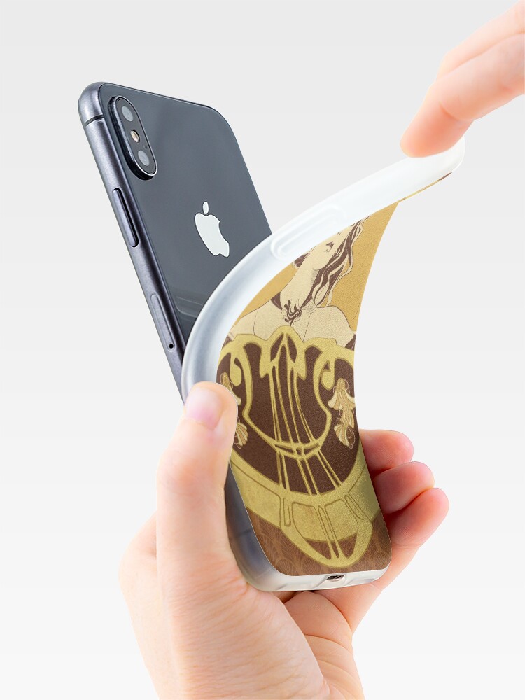 Coque iPhone ''Parure Poisson brun' : autre vue
