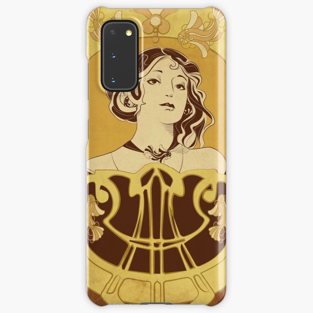 Coque et skin adhésive Samsung Galaxy « Parure Poisson brun»