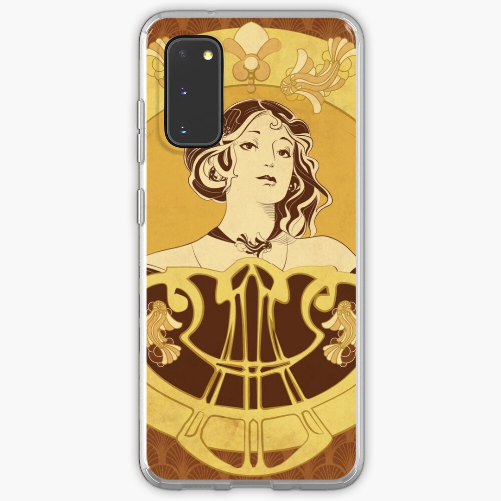 Coque et skin adhésive Samsung Galaxy « Parure Poisson brun»