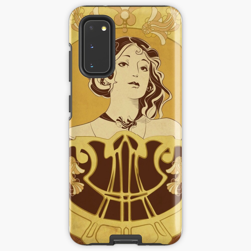 Coque et skin adhésive Samsung Galaxy « Parure Poisson brun»