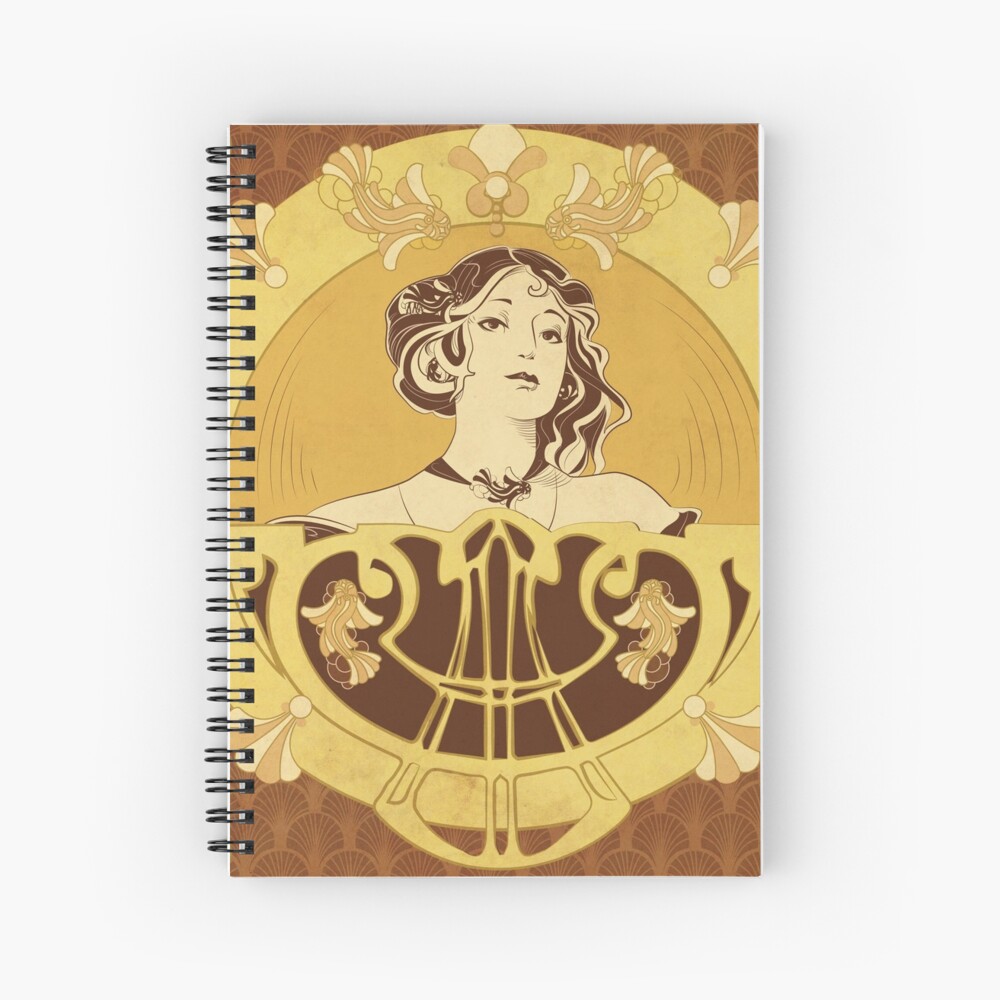 Cahier à spirale « Parure Poisson brun»