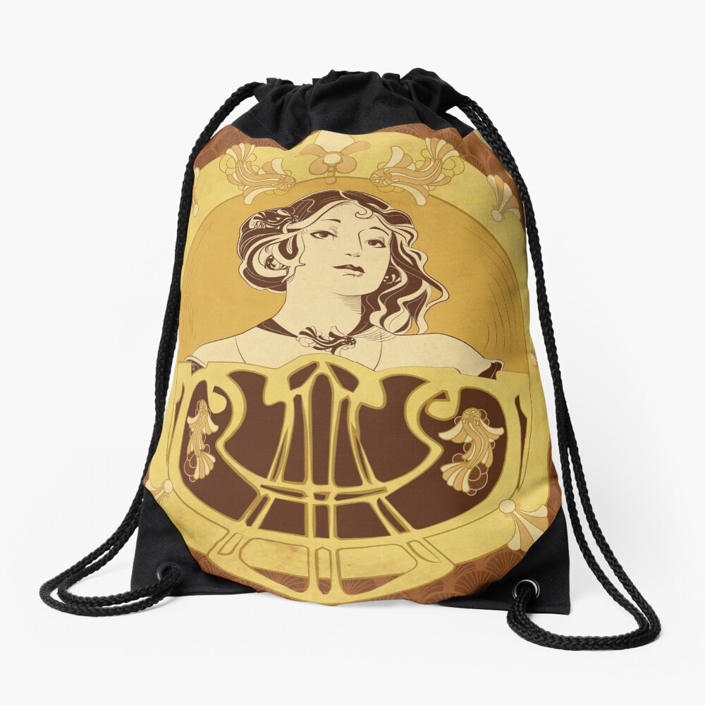 Sac à cordon « Parure Poisson brun»