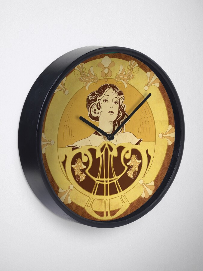 Horloge ''Parure Poisson brun' : autre vue