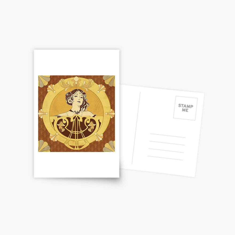Carte postale « Parure Poisson brun»