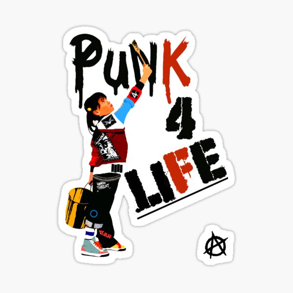 Punky "Punk 4 Life" Brewster Sticker