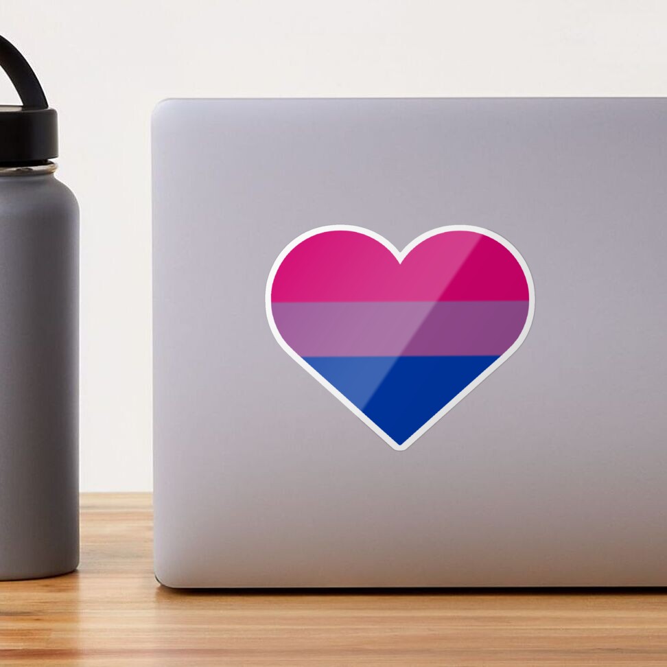 Bisexual Heart Flag Stickers, LGBTQ Gay Pride Awareness – We are Pride