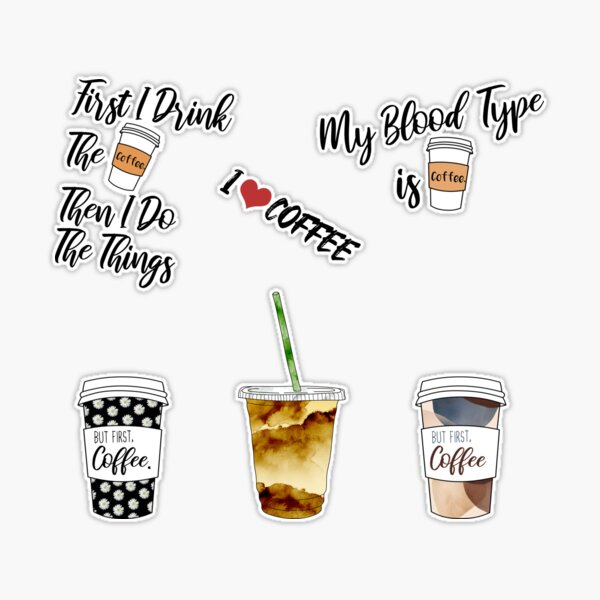  50 PCS Cute Starbuck Stickers Coffee Aesthetic Sticker