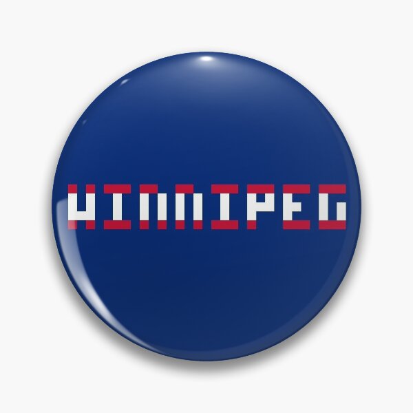 Item preview, Pixel NHL Retro Winnipeg 1996 Blue Jersey Colors designed and sold by gkillerb.