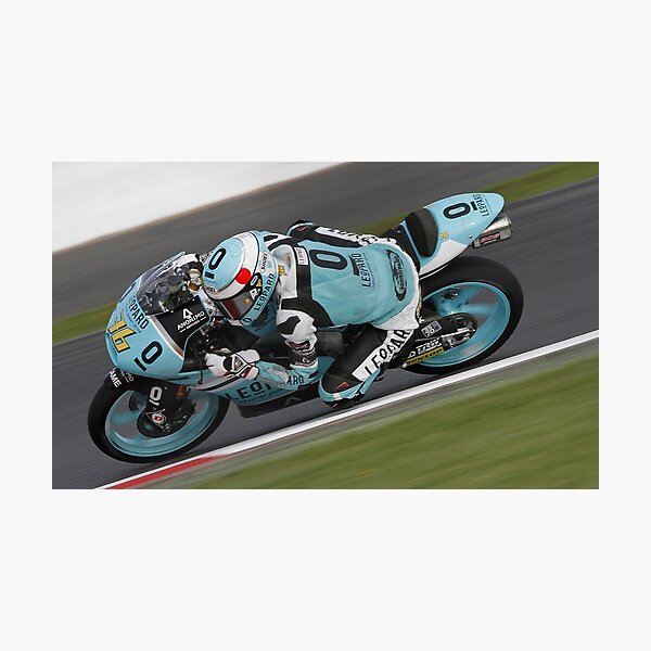 #76 Hiroki ONO MOTO3 Silverstone 2015 Photographic Print