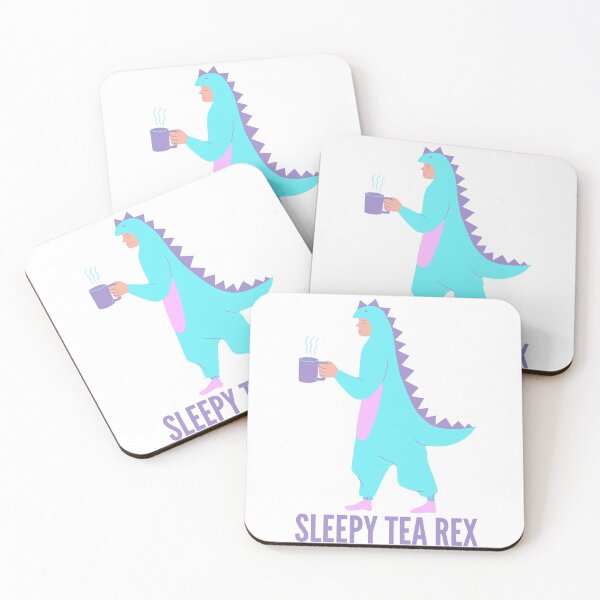 Item preview, Sleepy tea rex designed and sold by MyLucidDreams.