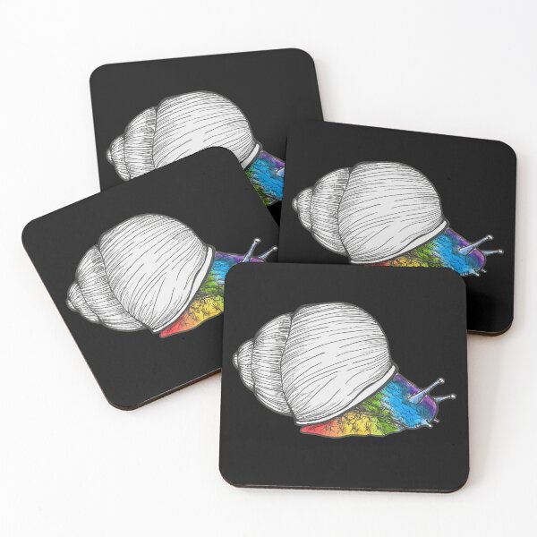 Item preview, Gay Pride Rainbow Snail  designed and sold by rachelclaireart.