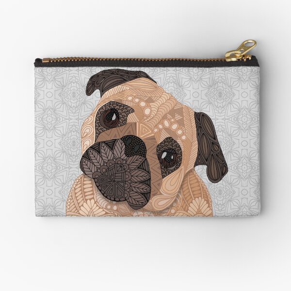Pug Hug Zipper Pouch