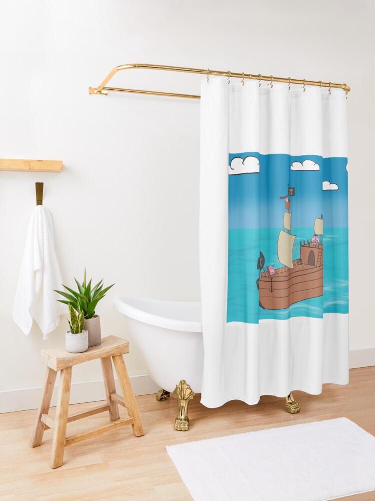 Alternate view of Don Ham in the 11 seas Shower Curtain