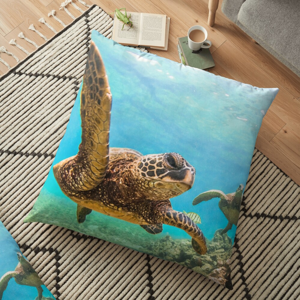 turtle floor pillow