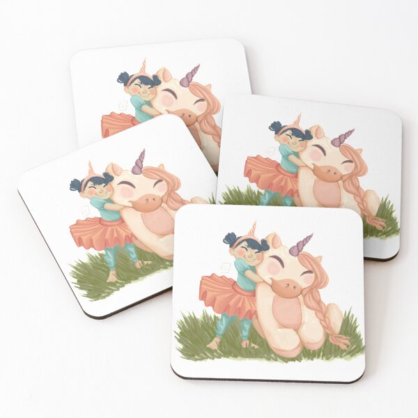 Item preview, Little girl and her unicorn designed and sold by Viviana Carollo.