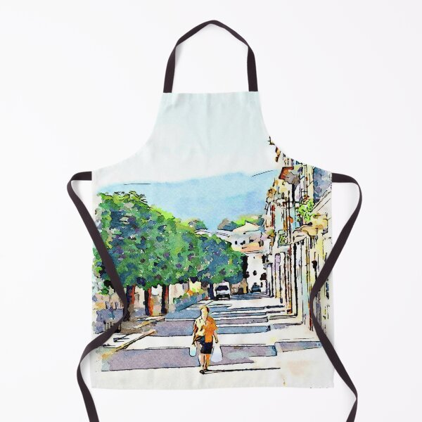 Item preview, Borrello: woman walks on the road designed and sold by Giuseppe Cocco.