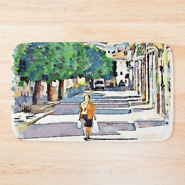 Item preview, Borrello: woman walks on the road designed and sold by Giuseppe Cocco.