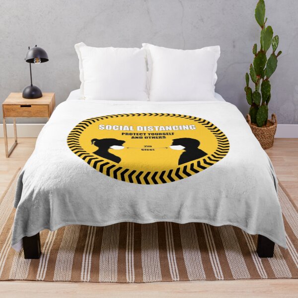 Item preview, Social Distancing . 2m 6feet Sticker , stop Wait Here Text Illustration Background Covid19 designed and sold by MarketVisionAV.