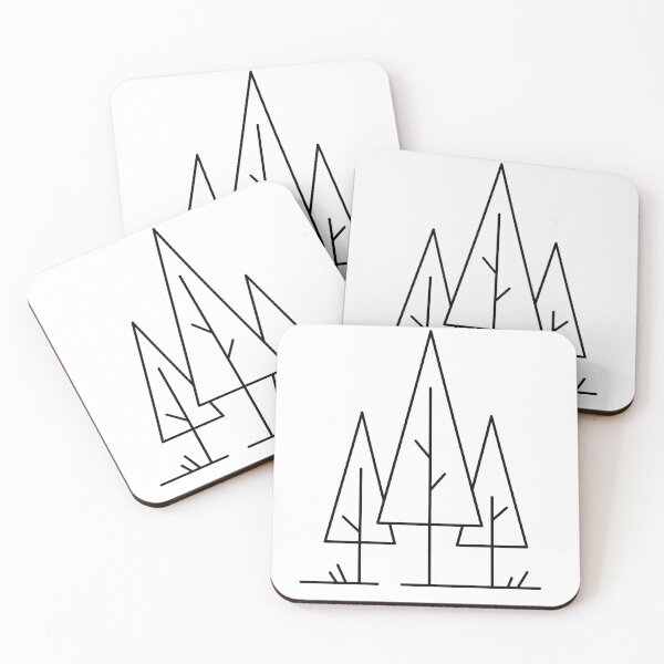 Item preview, black and white forest  designed and sold by authenticshop.