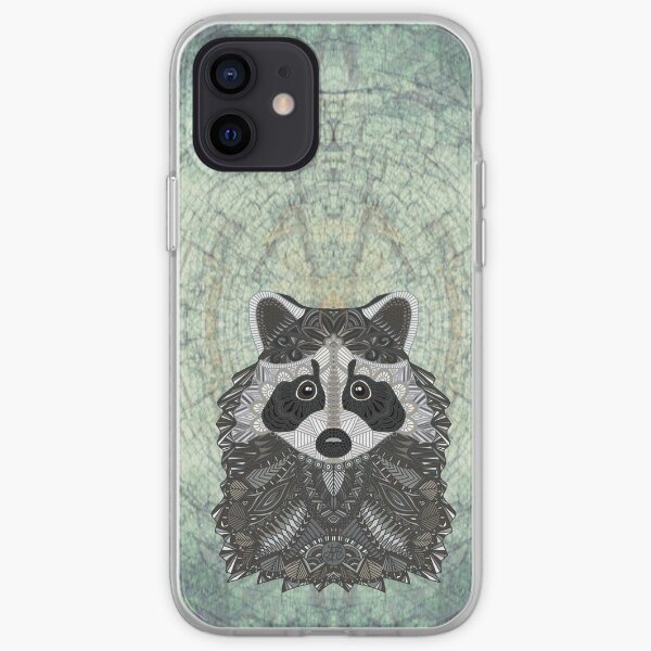 Ornate Raccoon iPhone Soft Case