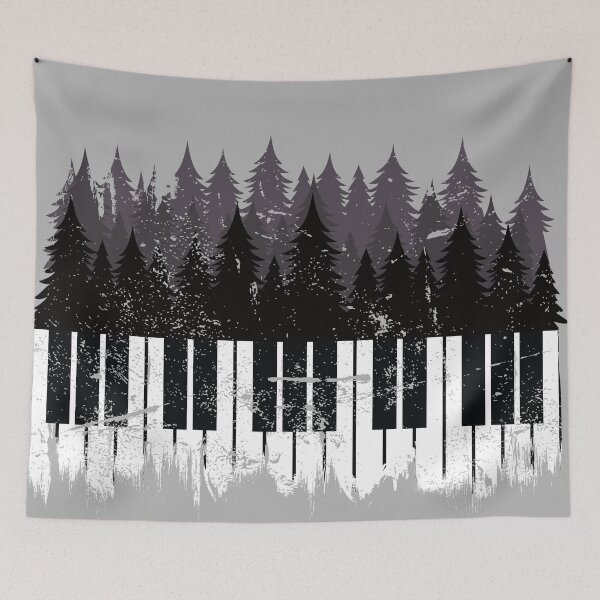 Item preview, Piano Forest Skyline for Piano Players and Piano Teachers designed and sold by TheArtOfCMYK.