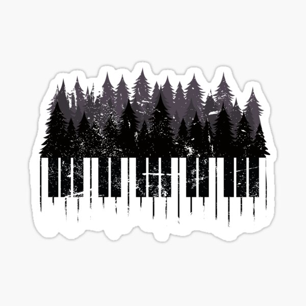 piano Sticker for Sale by Joe forte