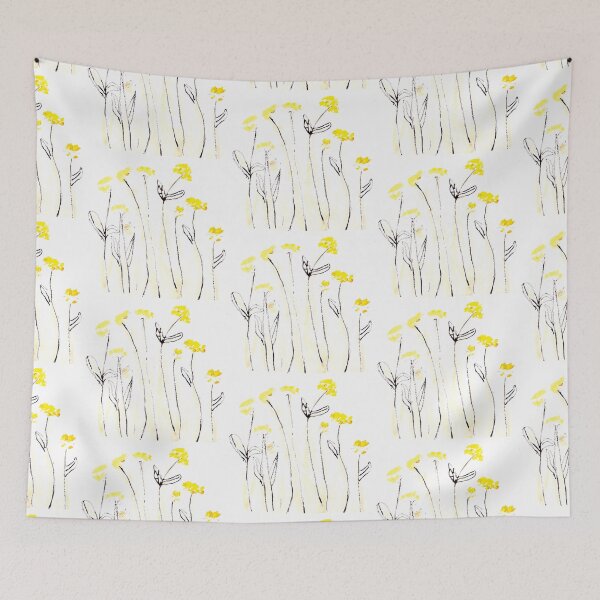 Item preview, Yellow wild flower tranquil exscape  designed and sold by Tonyasartprints.