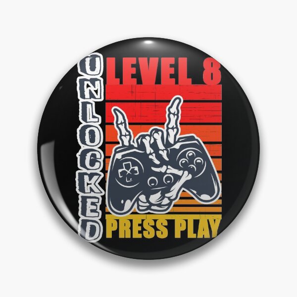 Item preview, level 8 unlocked 8th birthday gamer gift designed and sold by GoodyLeo.