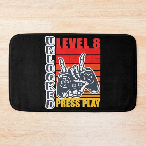 Item preview, level 8 unlocked 8th birthday gamer gift designed and sold by GoodyLeo.