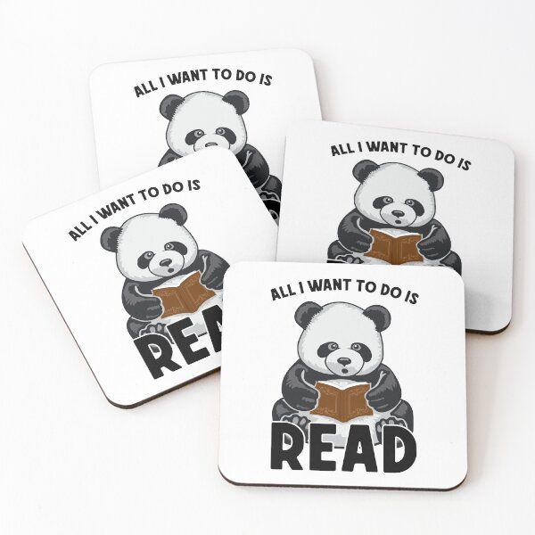 Item preview, All I Want To Do Is Read Cute Panda Bear Book designed and sold by GrandeDuc.