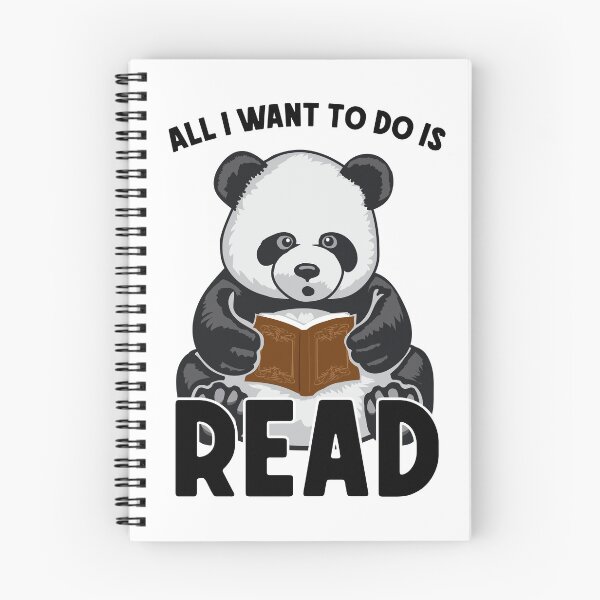 Item preview, All I Want To Do Is Read Cute Panda Bear Book designed and sold by GrandeDuc.