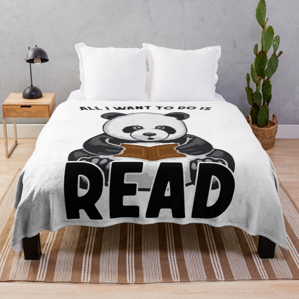 Item preview, All I Want To Do Is Read Cute Panda Bear Book designed and sold by GrandeDuc.
