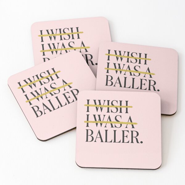 Item preview, (I Wish I Was a) Baller Motivational & Inspirational Quote for Work and Life designed and sold by Design Therapy.