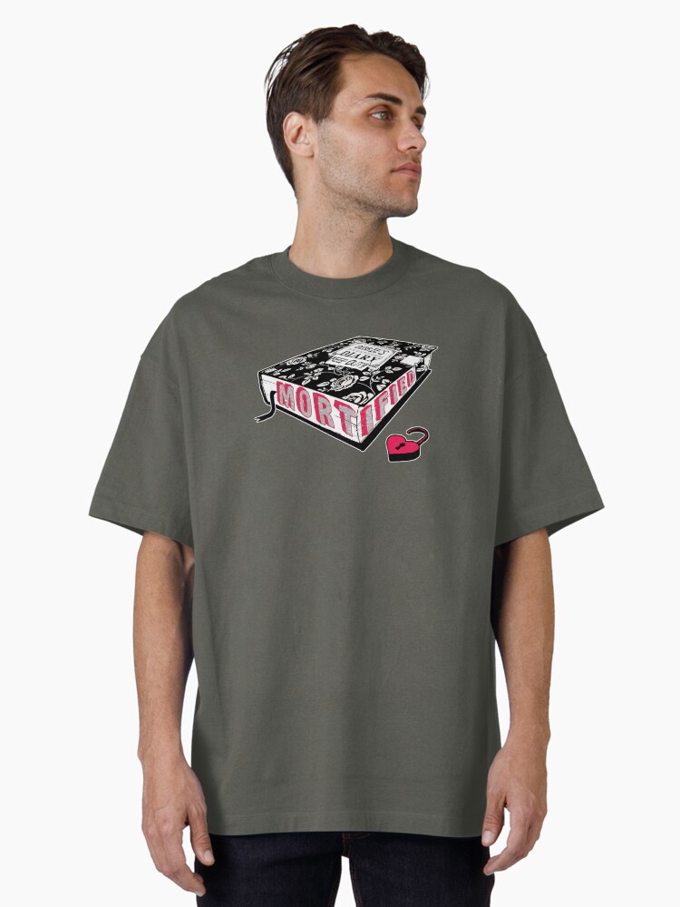 Thumbnail 1 of 7, Oversized T-Shirt, Mortified (Red Text) designed and sold by mortifiedshow.