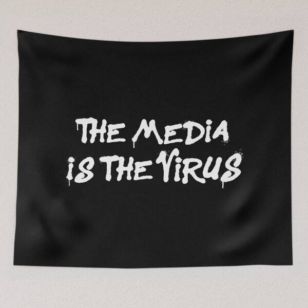 Item preview, Copy of The Media Is The Virus in White designed and sold by FunkyJoes.