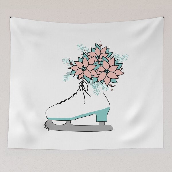Item preview, Sk8 Vase of Pink Poinsettias designed and sold by CoralFoxDesigns.