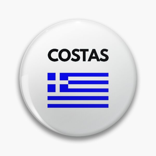 Item preview, Costas Greek Name with Greek Flag Design designed and sold by TheGreekGuy.