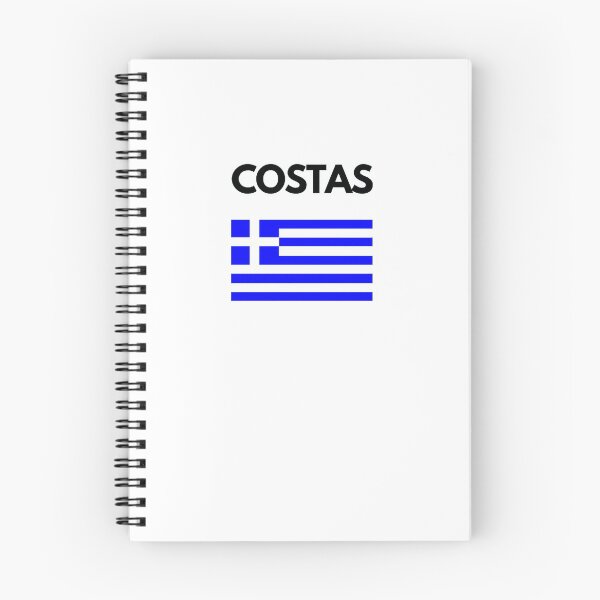 Item preview, Costas Greek Name with Greek Flag Design designed and sold by TheGreekGuy.