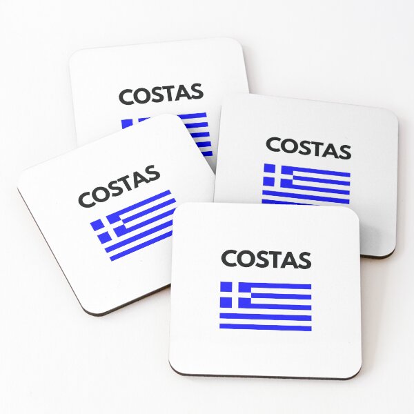 Item preview, Costas Greek Name with Greek Flag Design designed and sold by TheGreekGuy.