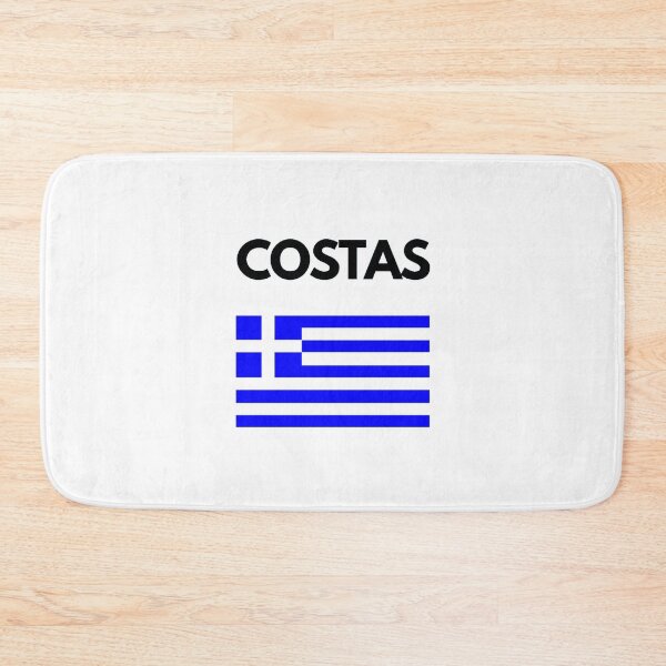 Item preview, Costas Greek Name with Greek Flag Design designed and sold by TheGreekGuy.
