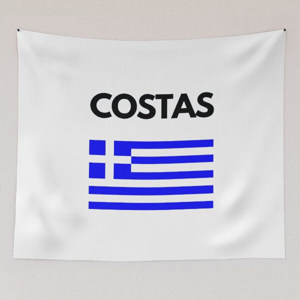Item preview, Costas Greek Name with Greek Flag Design designed and sold by TheGreekGuy.