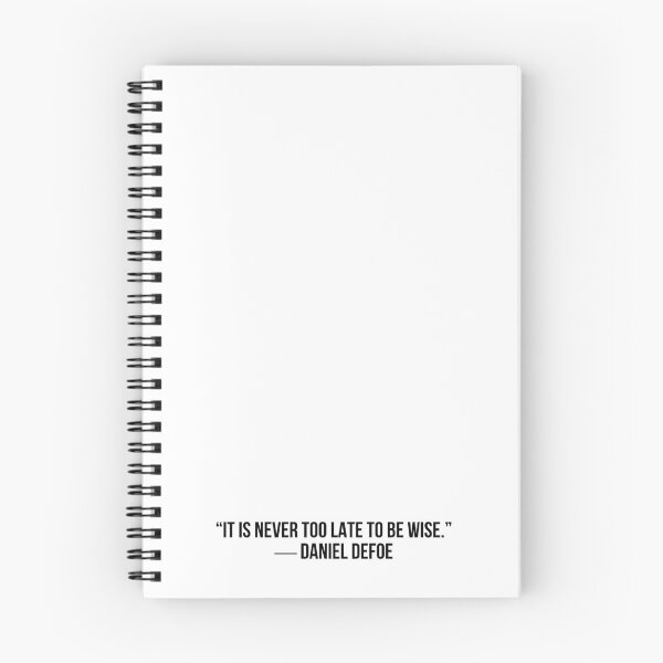 Item preview, D. DEFOE   # WISDOM designed and sold by LiteraryQuotes.