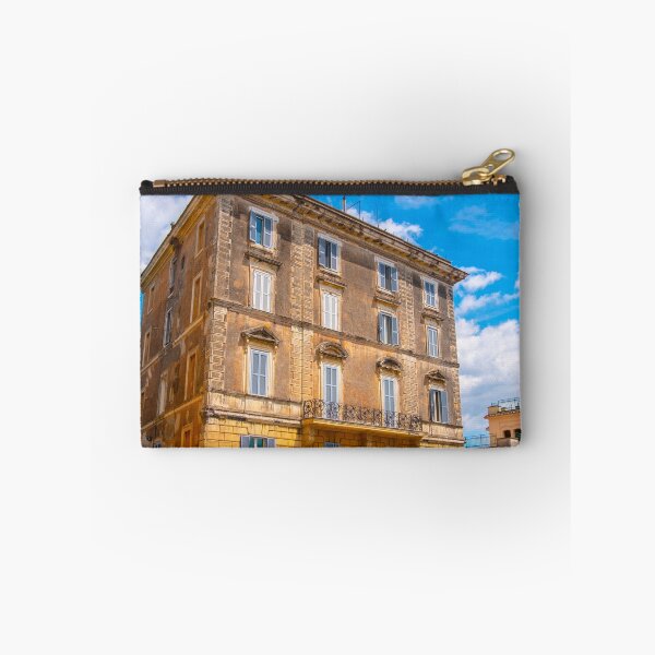 Item preview, italian houses colorful old building with vibrant blue sky . designed and sold by fineartitalia.