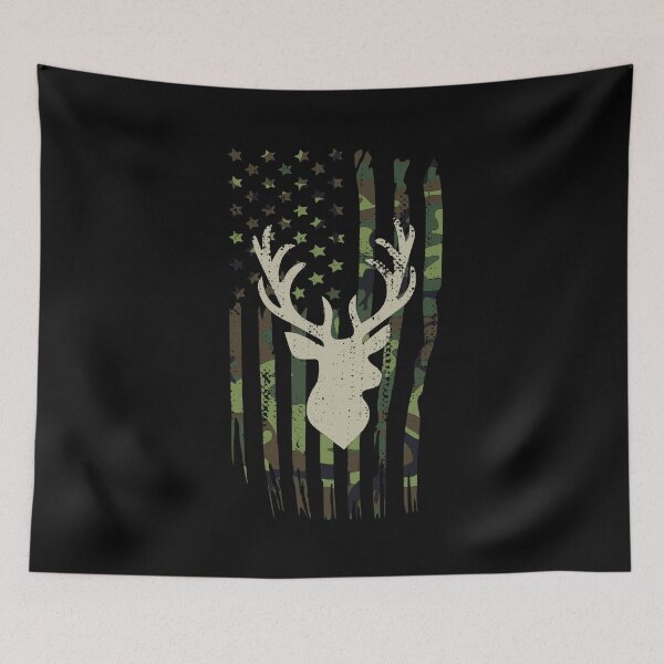Item preview, Deer Hunting Camouflage American Flag designed and sold by Vanover Designs.