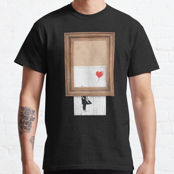 banksy shredded shirt