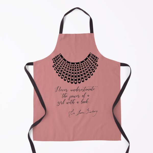 Item preview, Never underestimate the power of a girl with a book - RBG (Pink) designed and sold by REApparelCo.